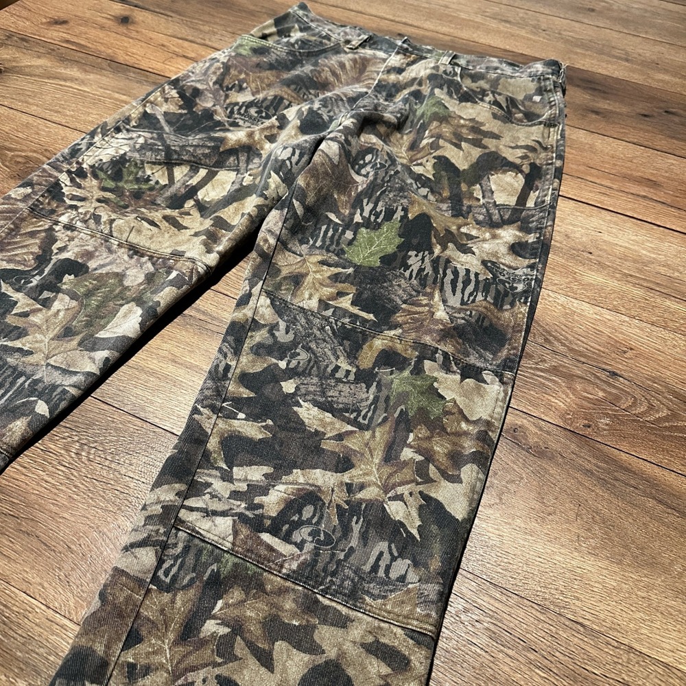 Wrangler Mossy Oak Camo Double Knee Pants Mens 34x34 Camouflage Workwear